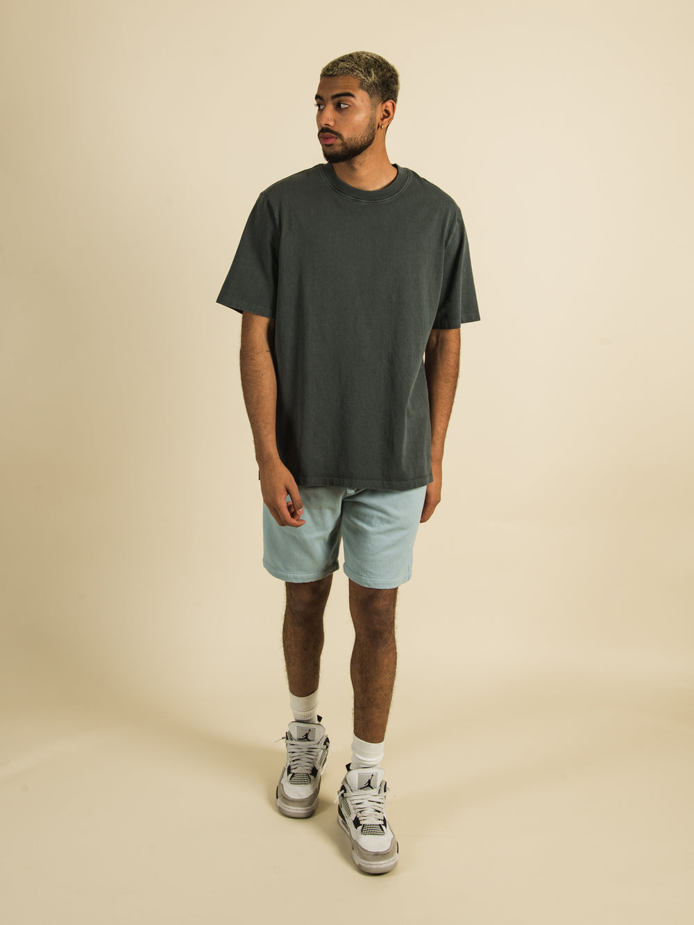 KOLBY GARMENT DYE FLEECE JOG SHORT  - CLEARANCE