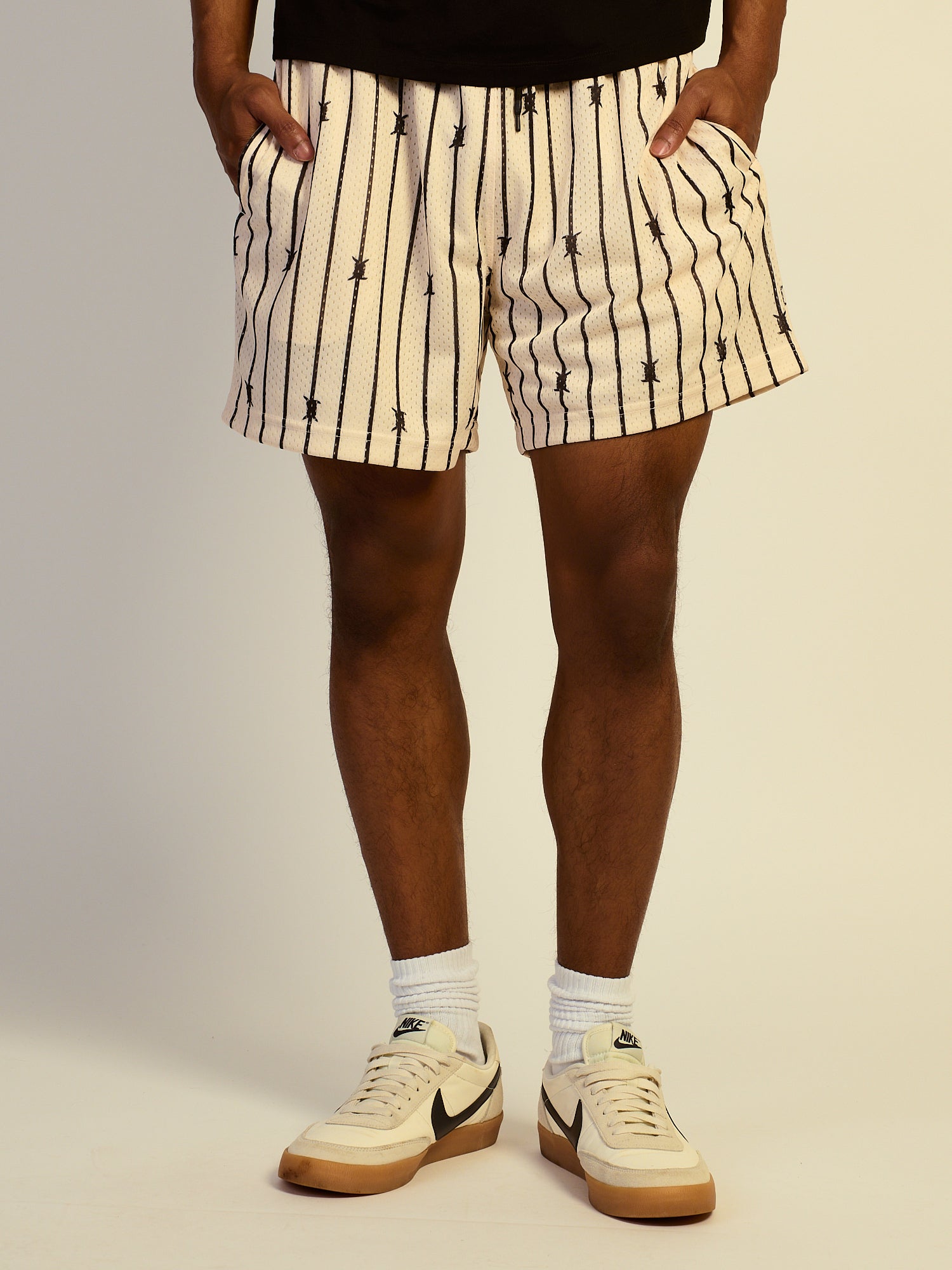 KOLBY MESH SHORT - BARBED WIRE