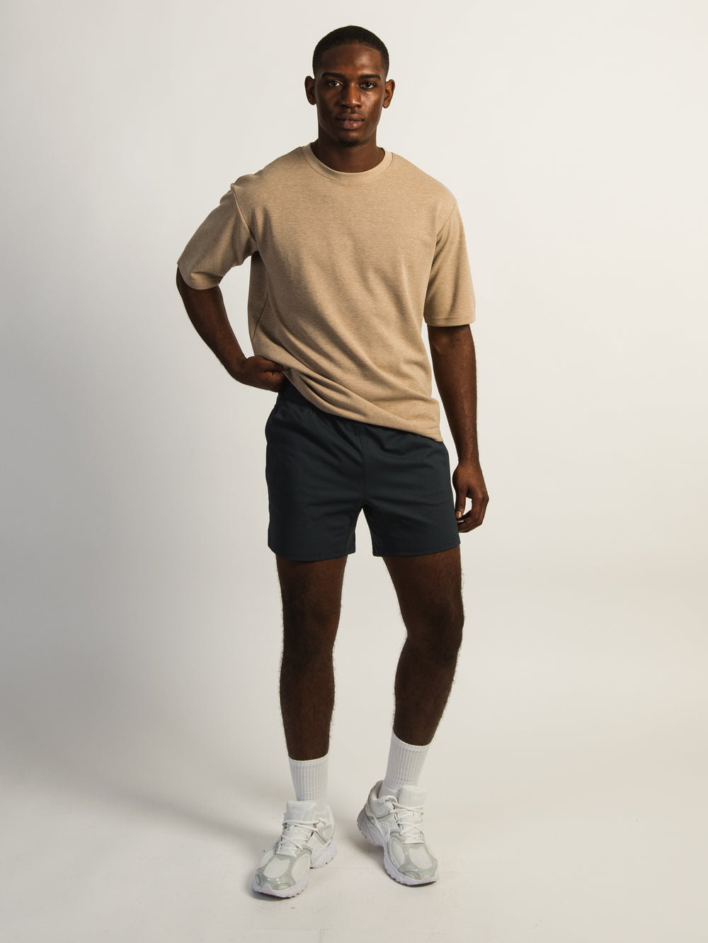 KOLBY KEEP COOL STRETCH PULL ON SHORT - NAVY