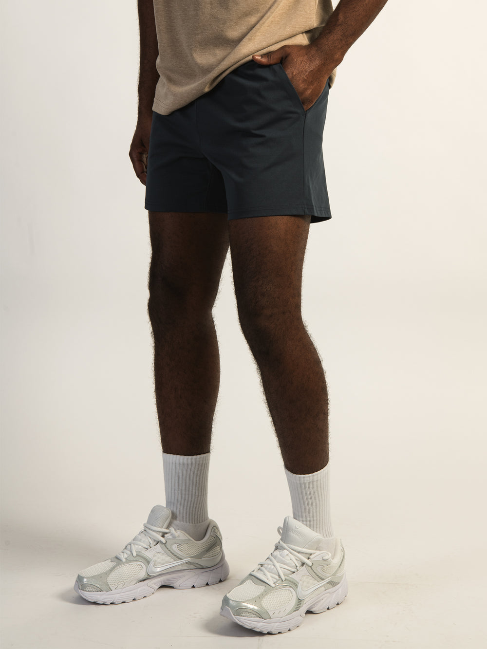 KOLBY KEEP COOL STRETCH PULL ON SHORT - NAVY