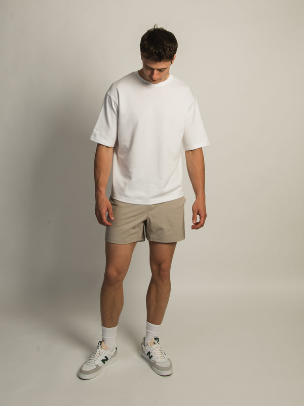 KOLBY KEEP COOL STRETCH PULL ON SHORT - PEBBLE