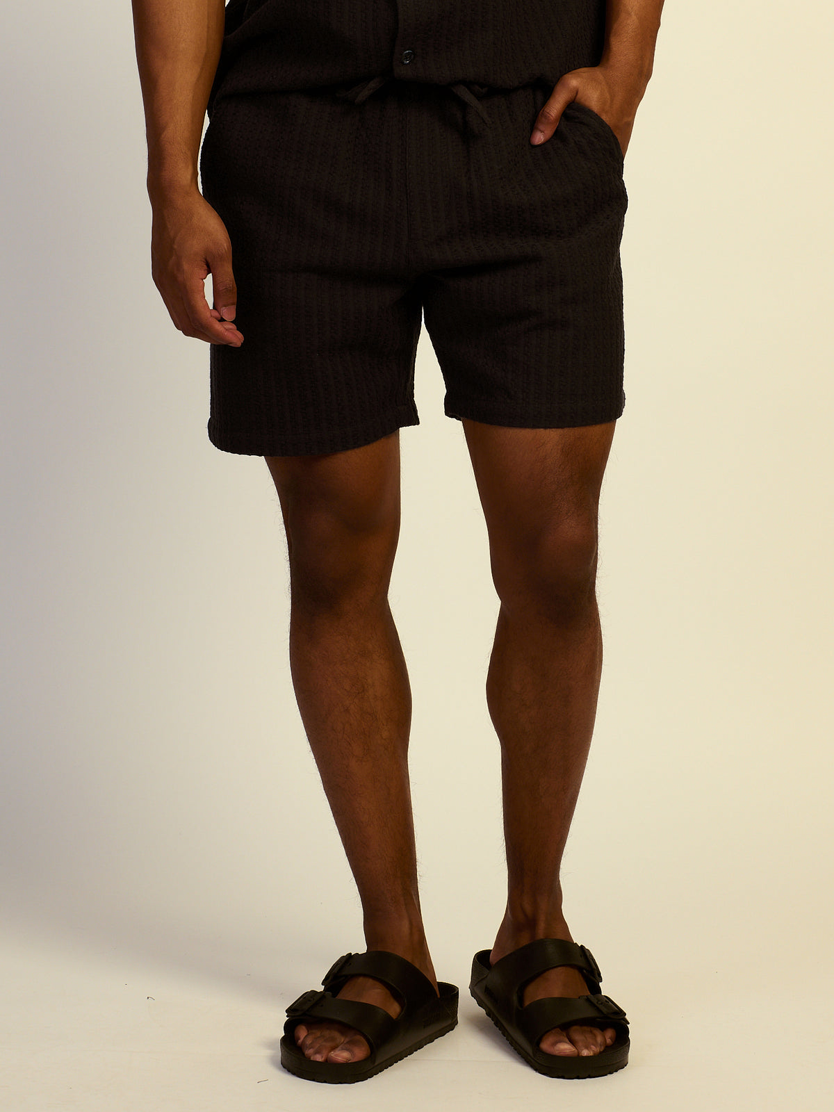 SHORT TISSÉ KOLBY - NOIR