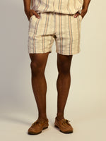 KOLBY STRIPED SHORT - NATURAL