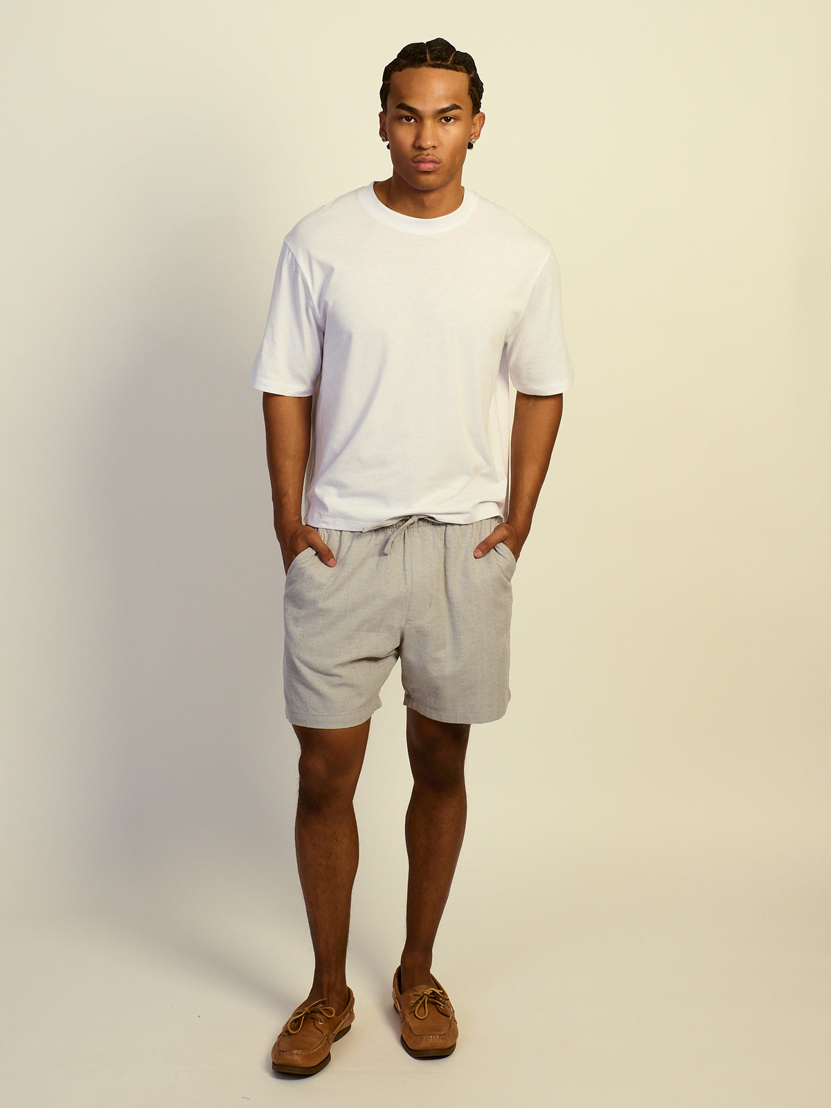 KOLBY TEXTURED SHORT - GREY