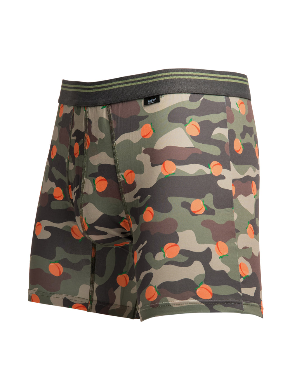 KOLBY PRINTED BOXER BRIEF - CAMO PEACHES