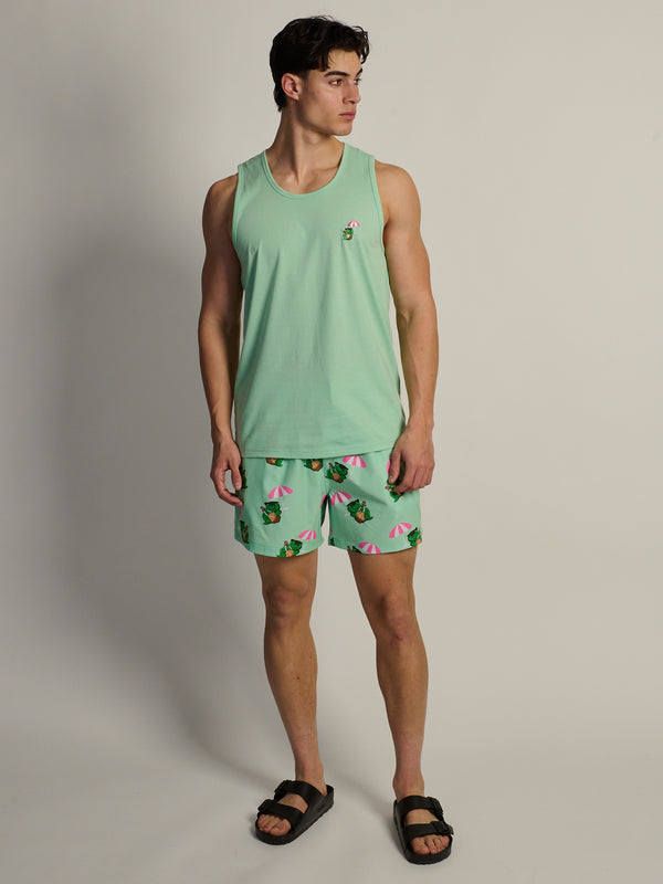 KOLBY TURTLETINI TANK TOP - GREEN