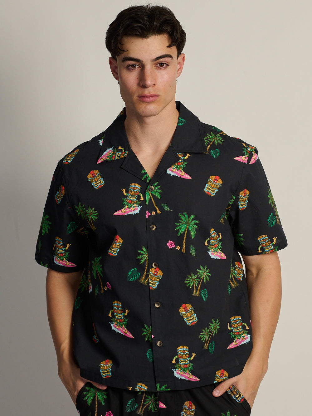 CHEMISE KOLBY TIKI S/C - NOIR