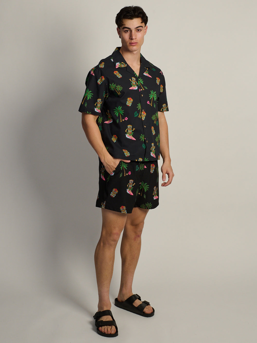 CHEMISE KOLBY TIKI S/C - NOIR