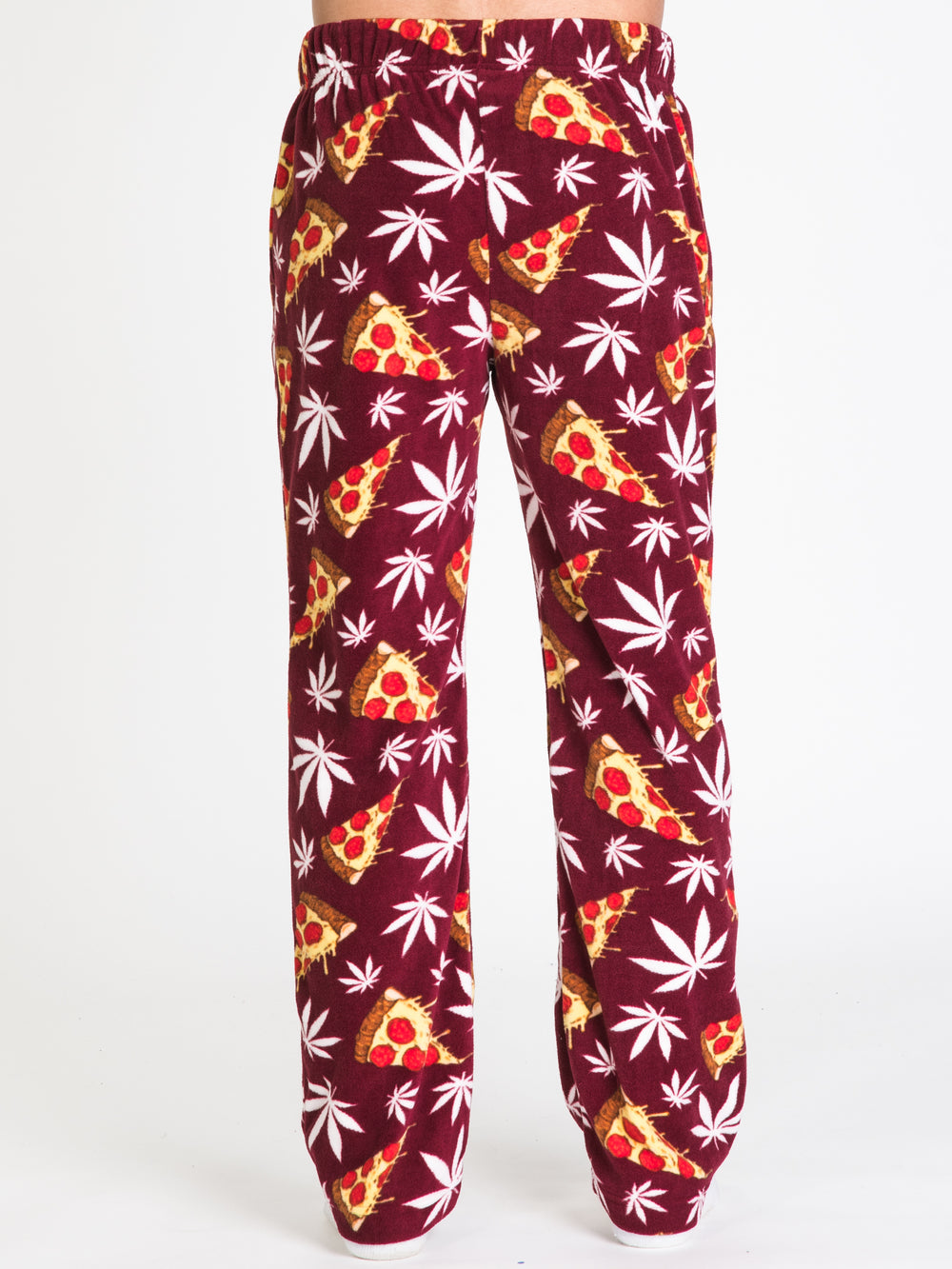 KOZIES PANTALON POLAIRE IMPRIMÉ - WEED - DÉSTOCKAGE