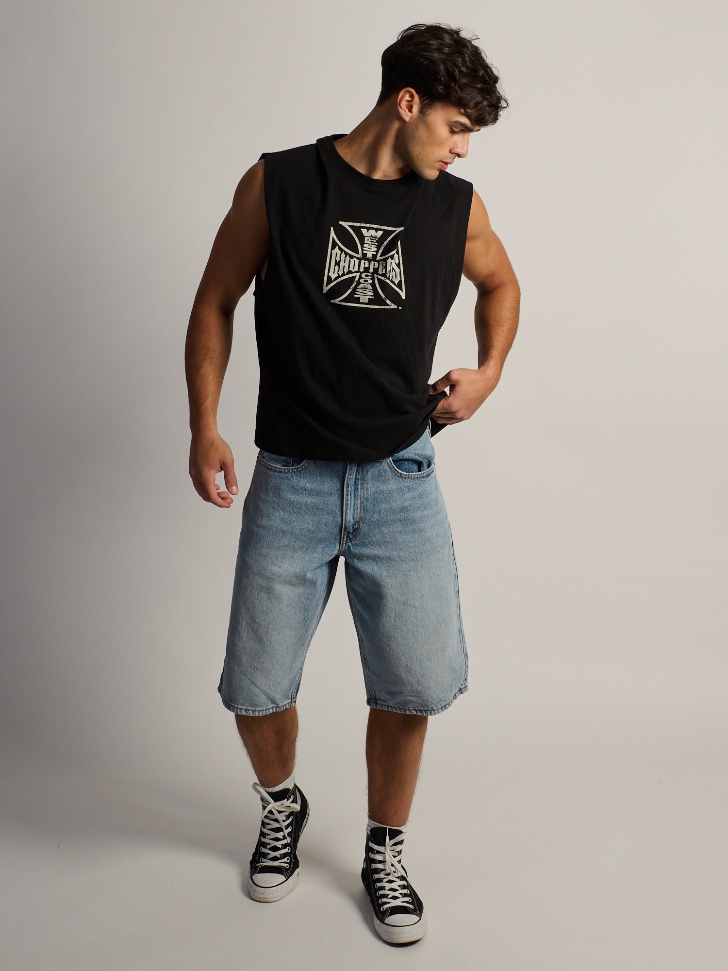 LEVIS 470 BAGGY SHORTS - SUNRISE MORN
