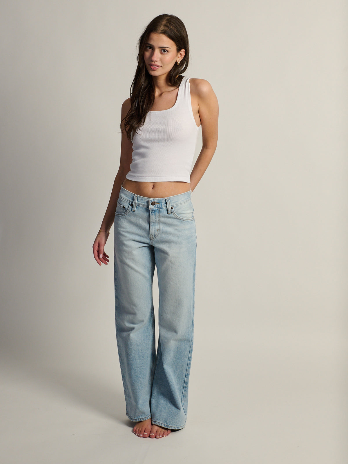 LEVIS MIDDY LOOSE BOOT JEAN - ABRAIDED ART