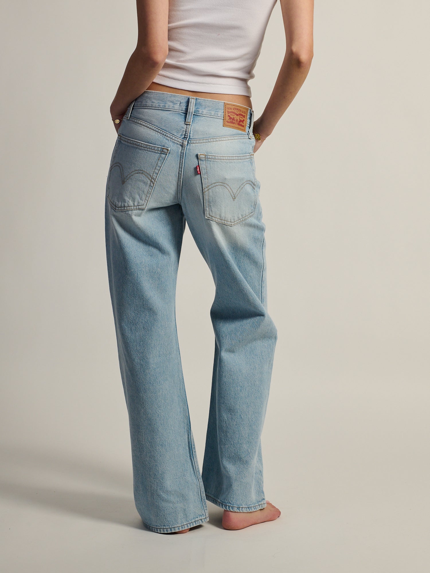 LEVIS MIDDY LOOSE BOOT JEAN - ABRAIDED ART