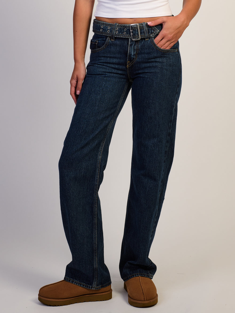LEVIS BELTED SUPERLOW LOOSE JEAN