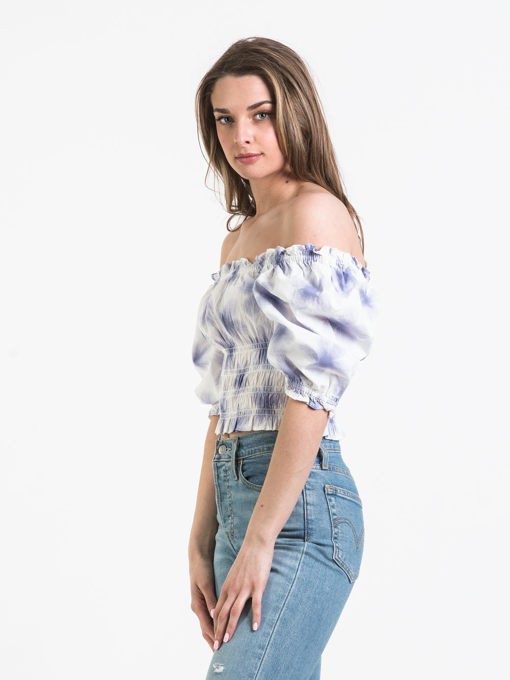 LEVIS TILLY SMOCKED BLOUSE  - CLEARANCE