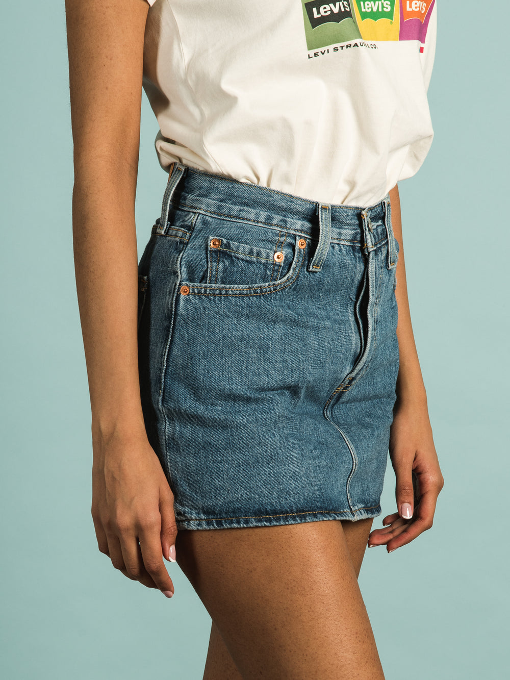 High Rise Deconstructed Skirt HR A Line Decon Skirt Jupe, Secret