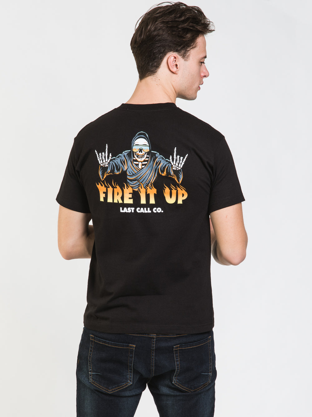 T-SHIRT "LAST CALL FIRE IT UP" - DÉSTOCKAGE