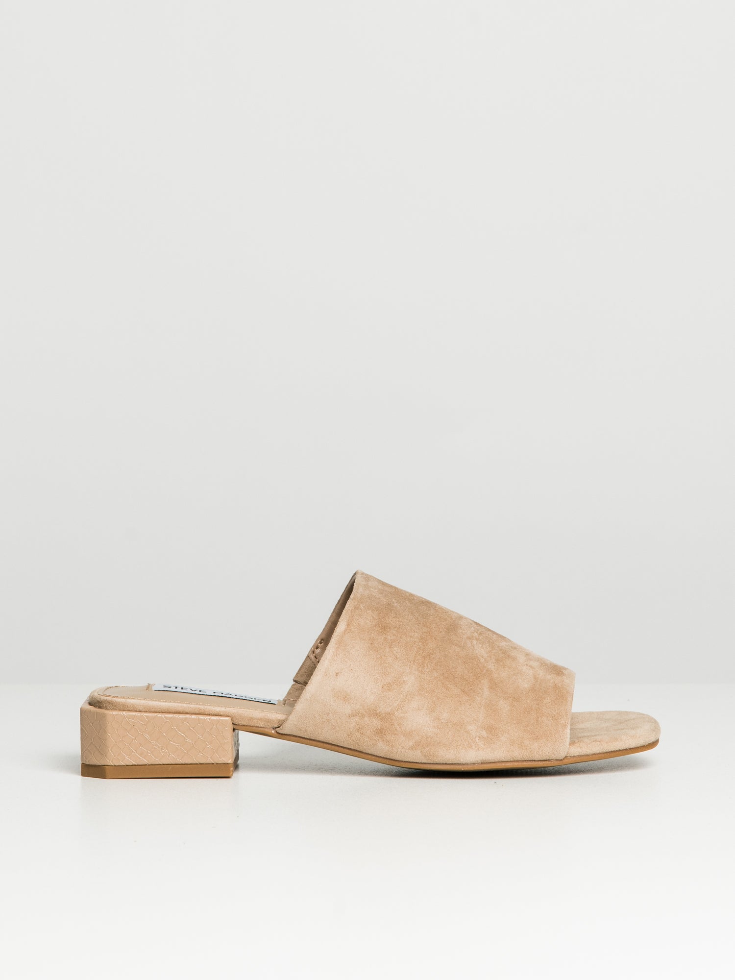 Steve madden vista open cheap toe block heel mule