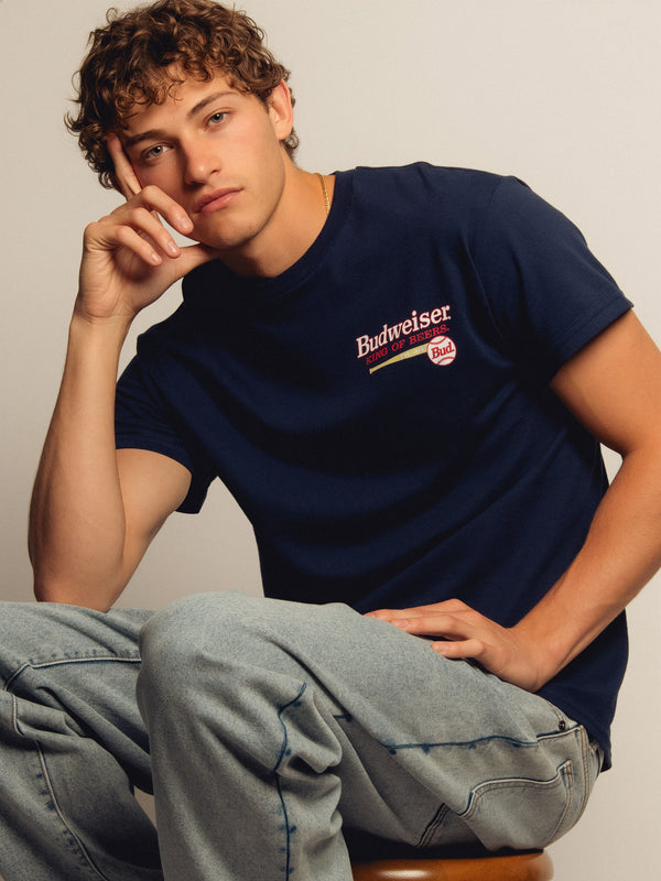 BUDWEISER BASEBALL T-SHIRT