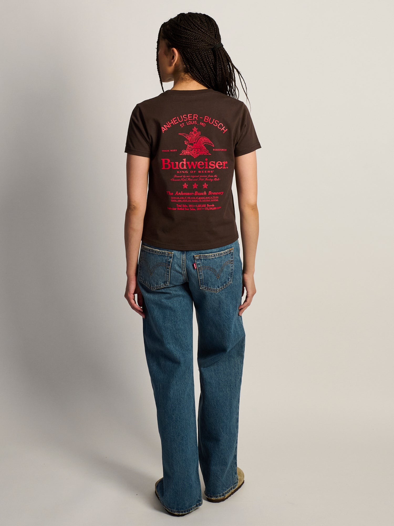BUDWEISER SCRIPT BOXY TEE