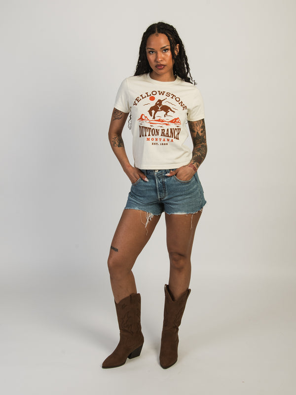 YELLOWSTONE RANCH BOXY TEE