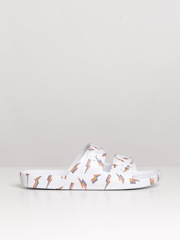 WOMENS FREEDOM MOSES FREEDOM BOLT WHITE SANDAL - CLEARANCE