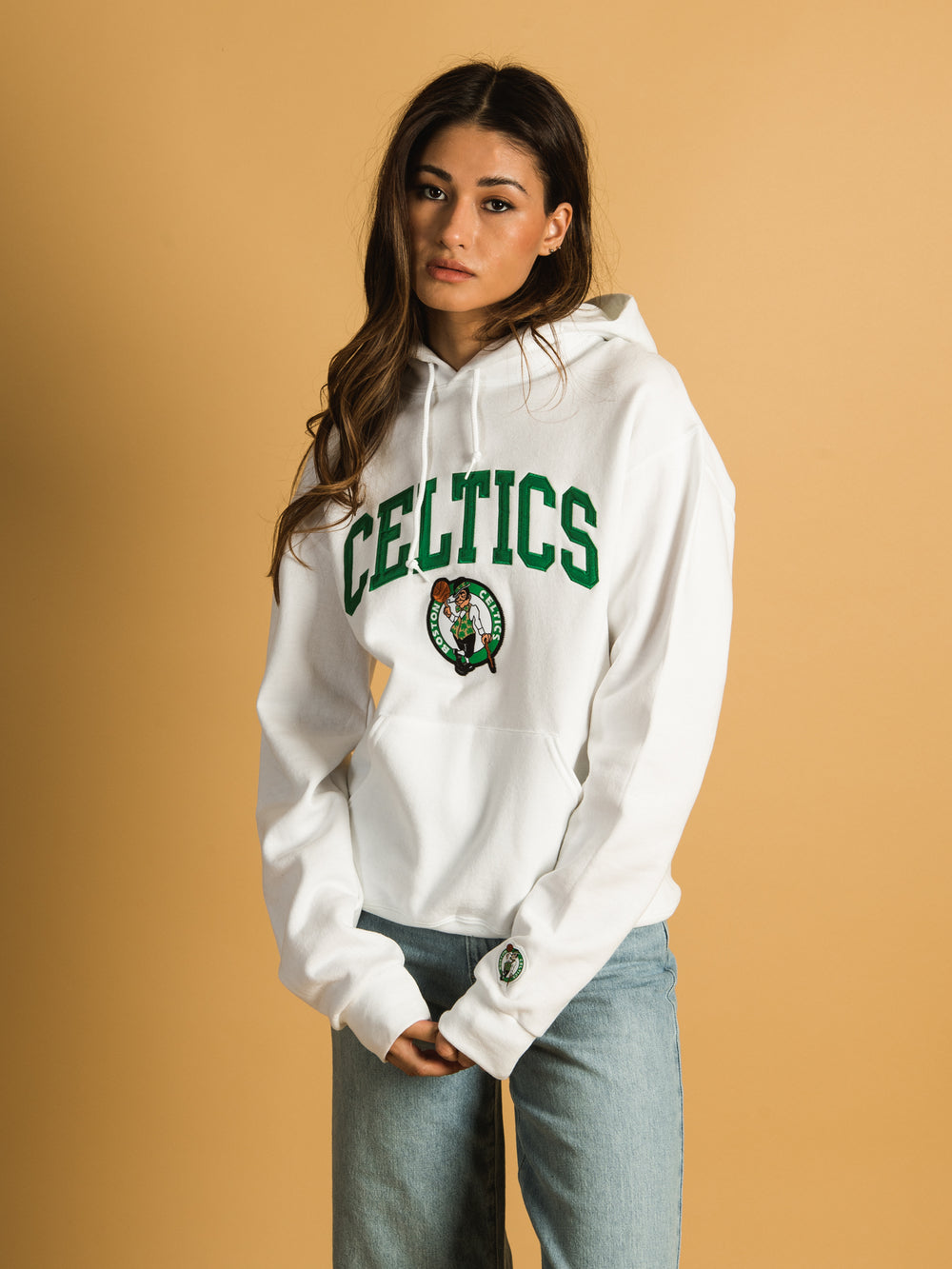 Boston Celtics Fashion Colour Logo Hoodie - Womens