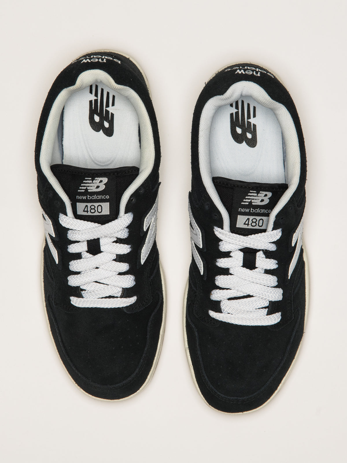 MENS NEW BALANCE THE 480 - BLACK/WHITE