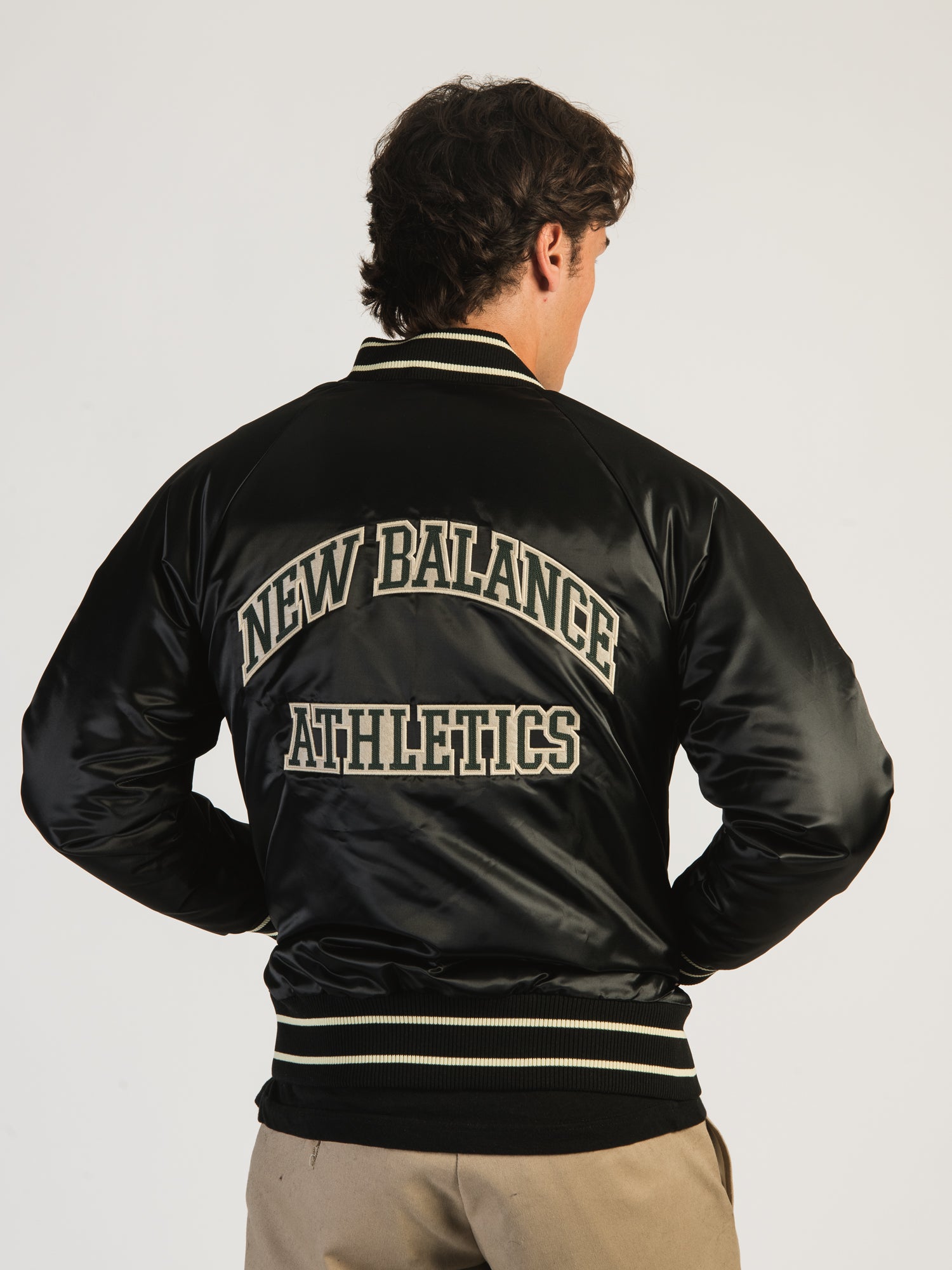 New balance leather clearance jacket