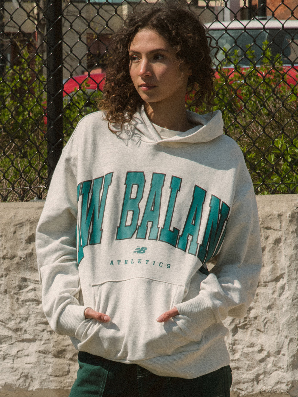 NEW BALANCE UNI-ESSENTIAL WARPED PULL OVER HOOD - CLEARANCE
