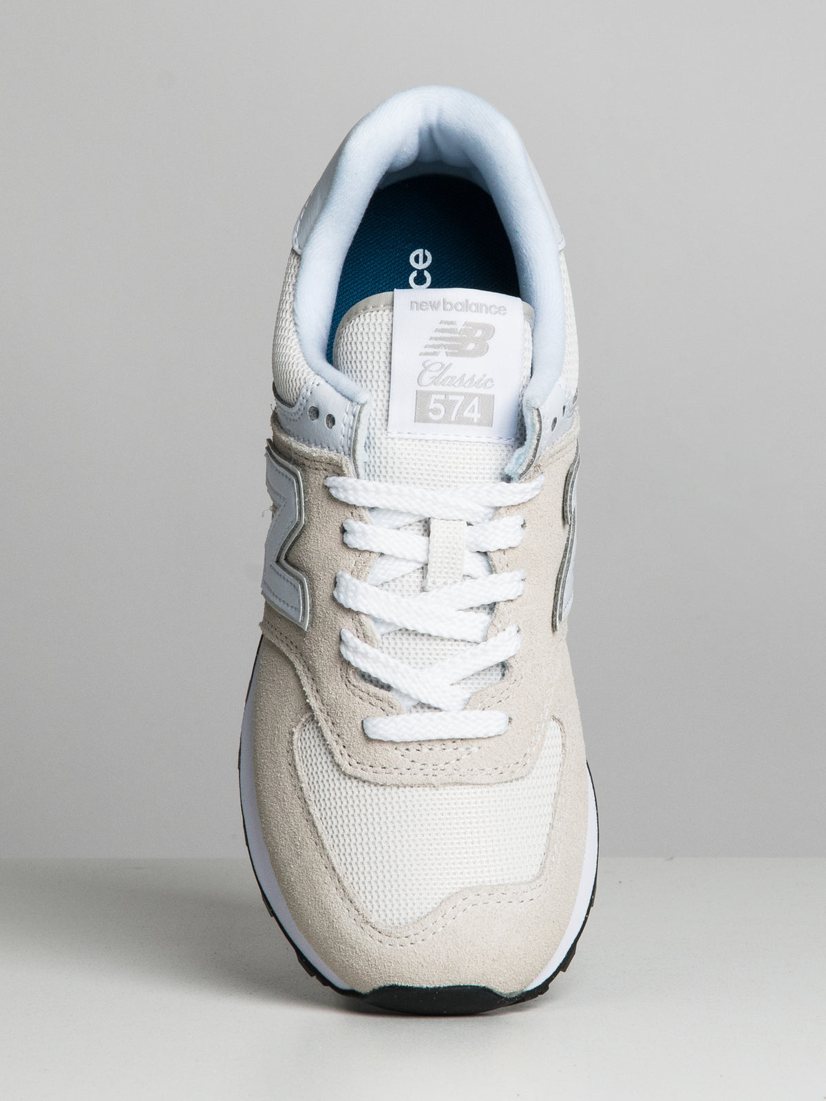WOMENS NEW BALANCE THE 574 SNEAKER - NIMBUS CLOUD/WHITE