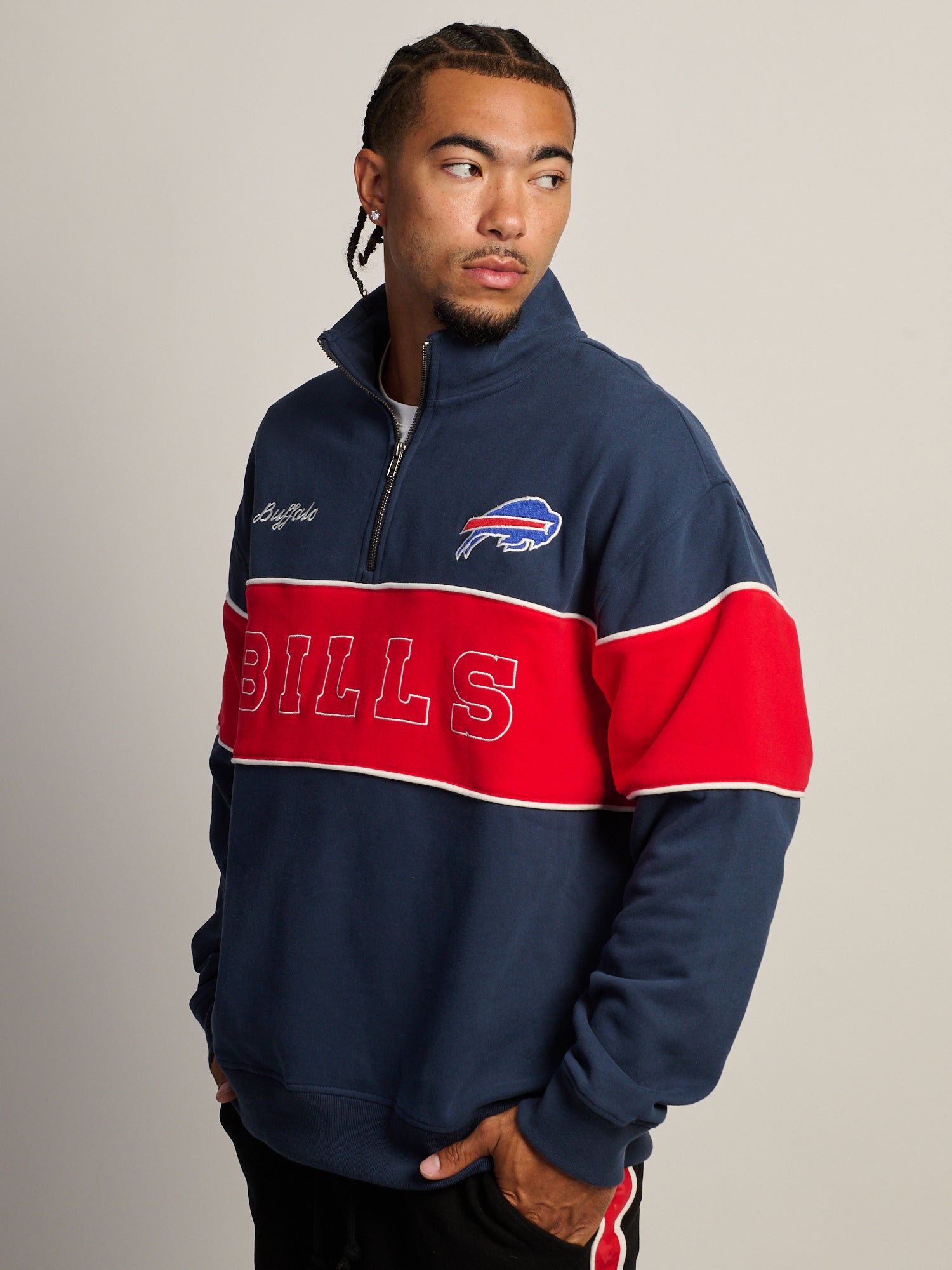 NFL BILLS RELAXED QUARTERZIP