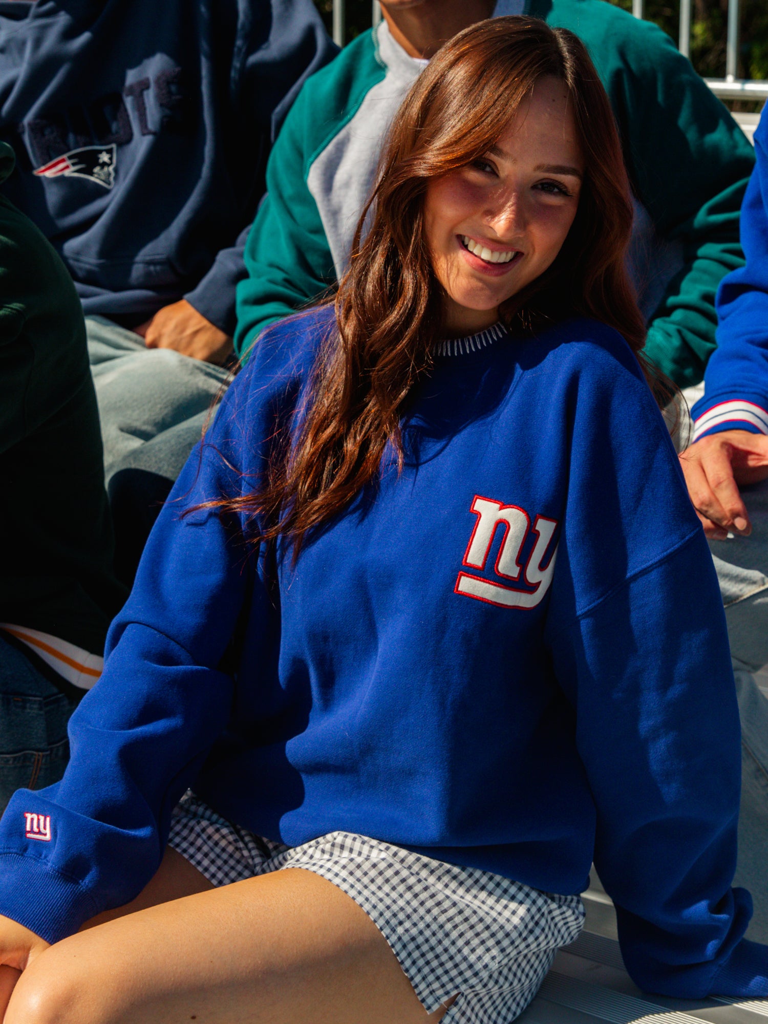 NFL NY GIANTS STITCH CREWNECK