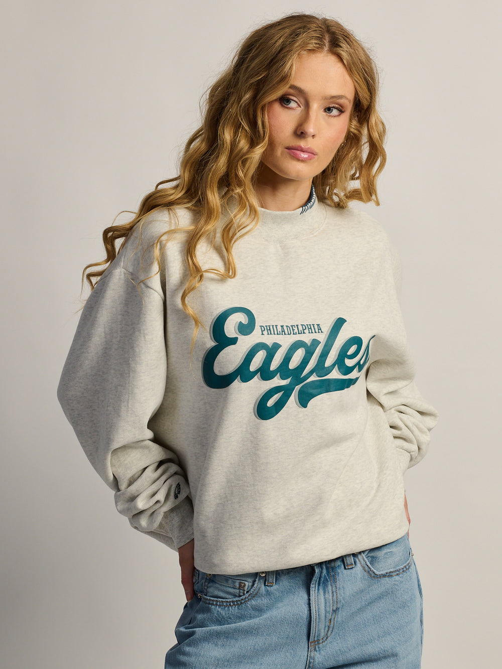 NFL PHILADELPHIA EAGLES STCH MOCK HOODIE