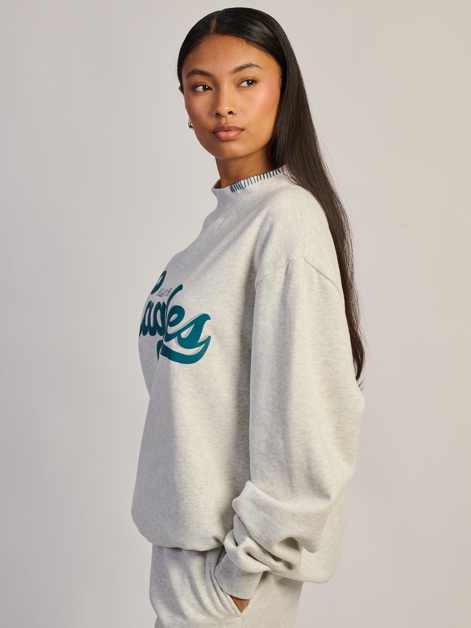 NFL PHILADELPHIA EAGLES STITCH MOCKNECK