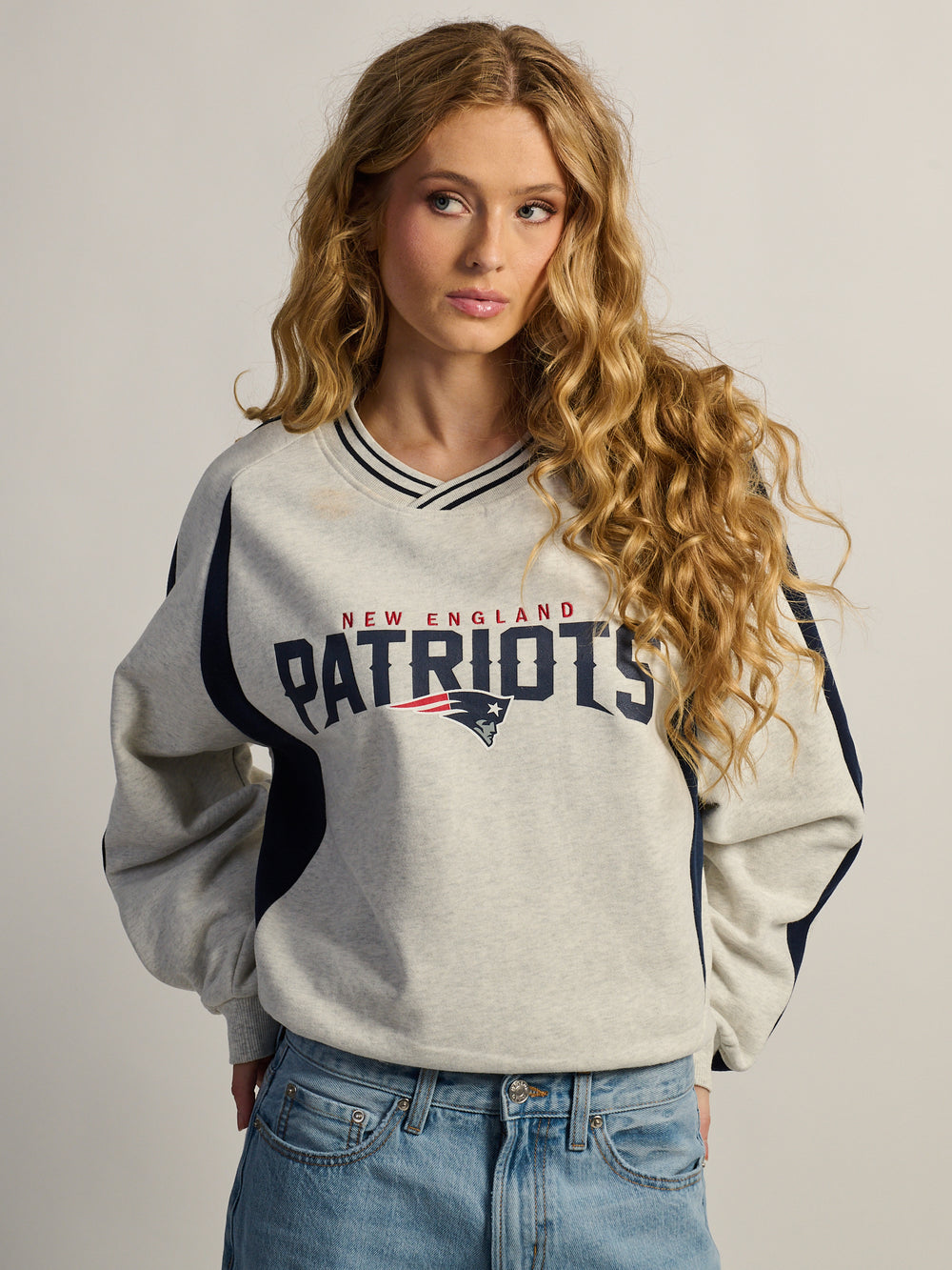 NFL NEW ENGLAND PATRIOTS V CREW HOODIE