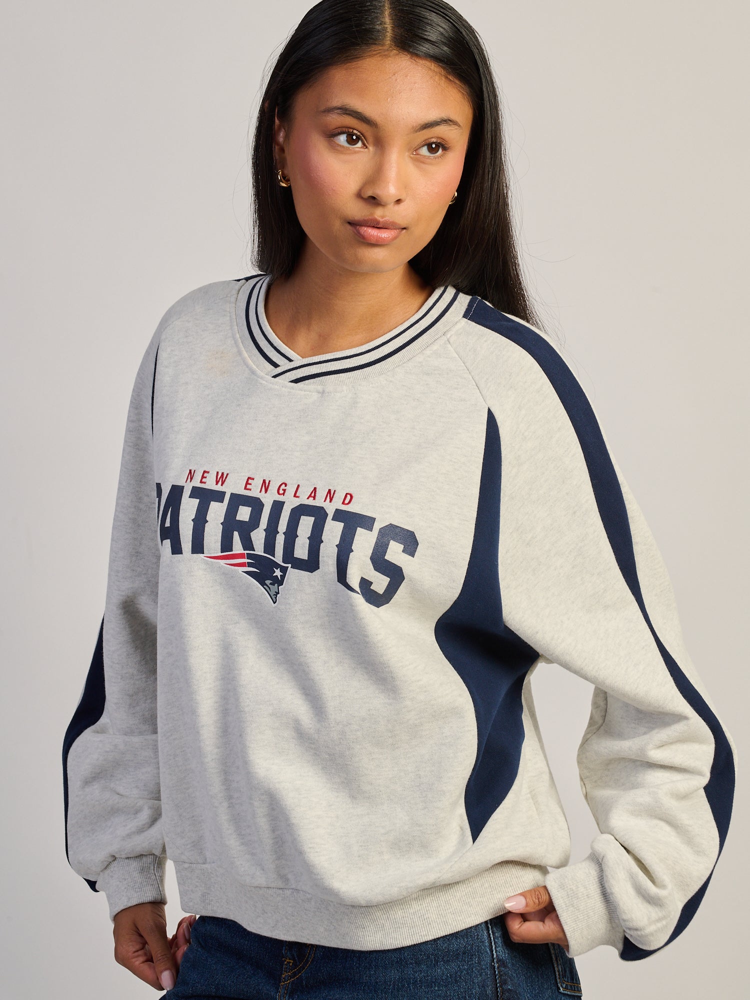 NFL NEW ENGLAND PATRIOTS V CREW SWEAT À CAPUCHE