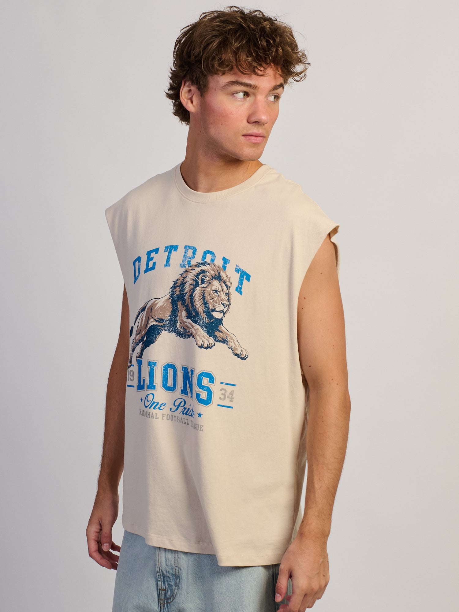NFL DETROIT LIONS MUSCLE TANK
