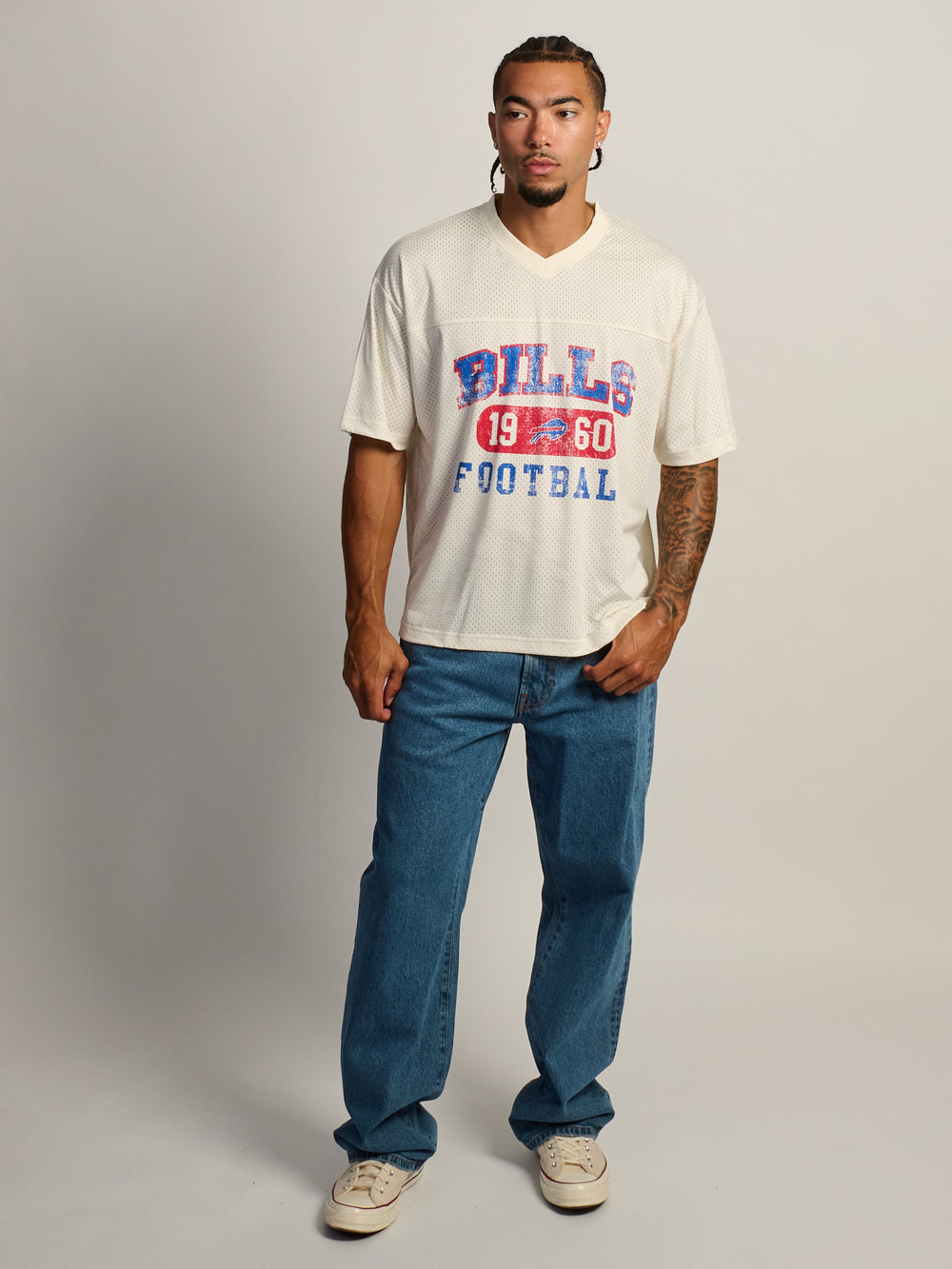 T-SHIRT EN MAILLE VINTAGE NFL BILLS