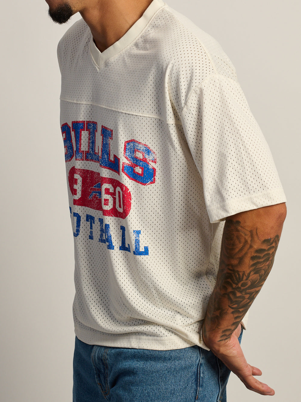 T-SHIRT EN MAILLE VINTAGE NFL BILLS