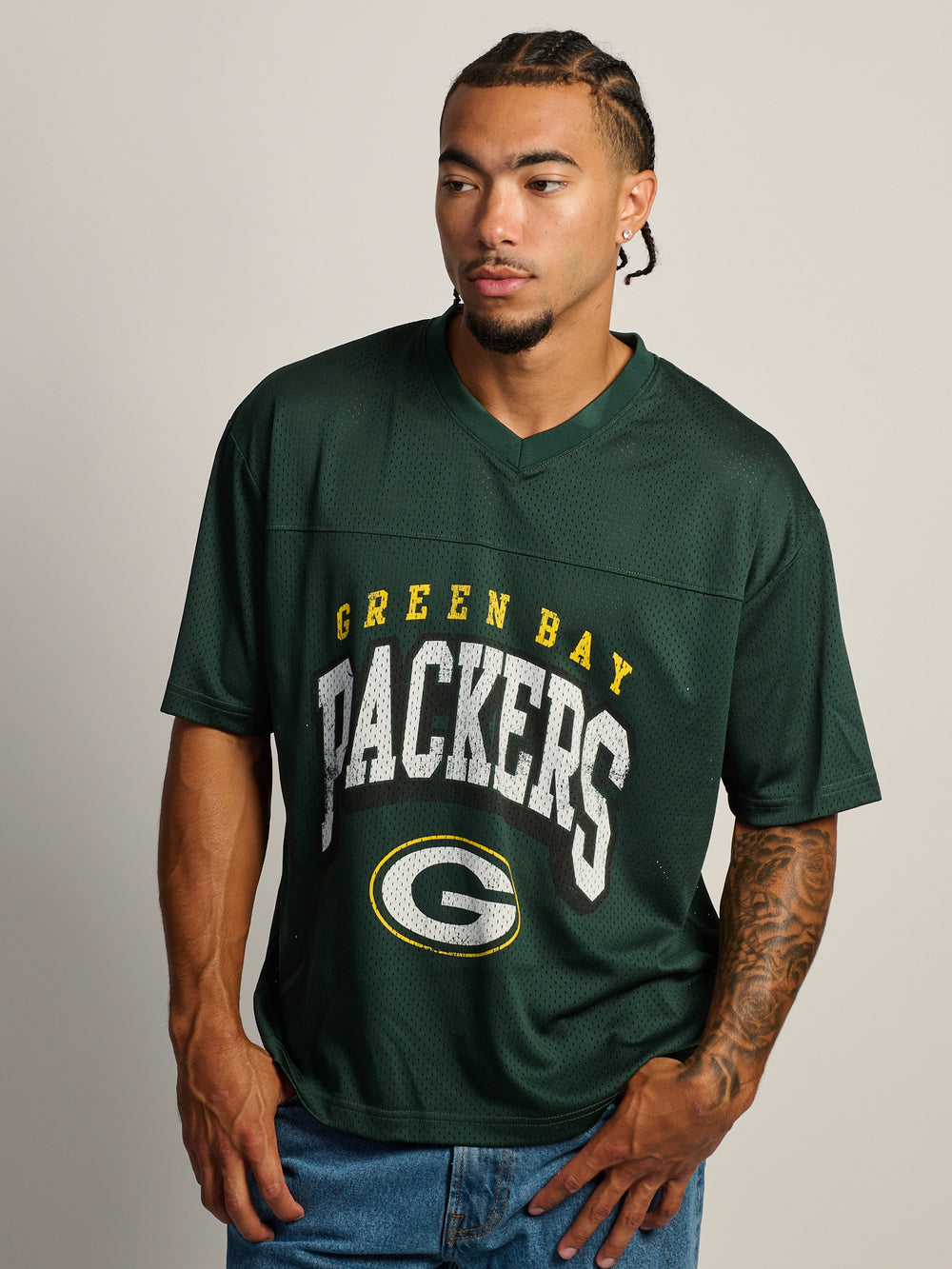 T-SHIRT EN MAILLE VINTAGE NFL PACKERS