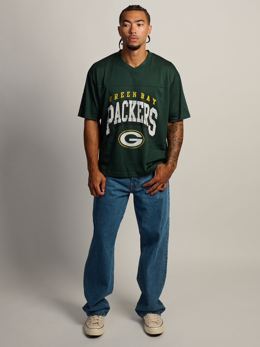 T-SHIRT EN MAILLE VINTAGE NFL PACKERS