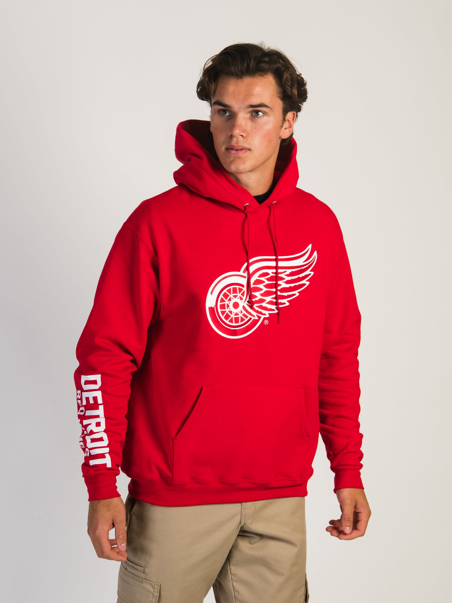 CHAMPION NHL DETROIT RED WINGS CENTER ICE PULL OVER HOODIE