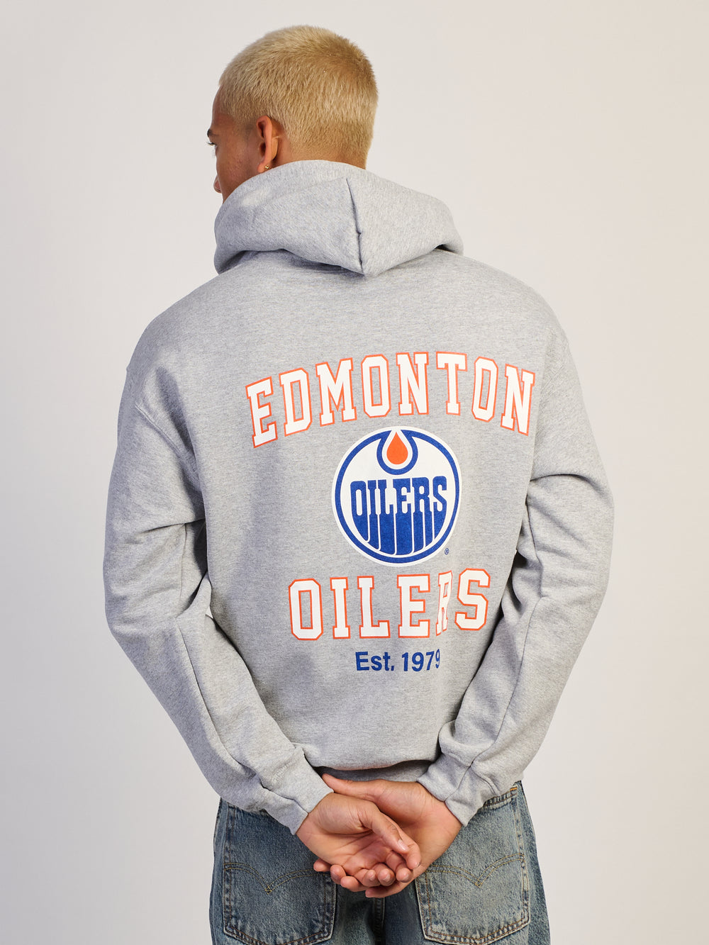 NHL EDMONTON OILERS EMBROIDERED HOODIE