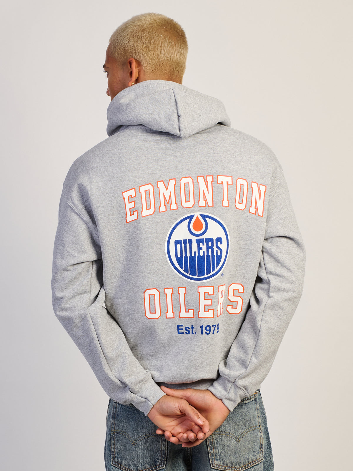 NHL EDMONTON OILERS EMBROIDERED HOODIE