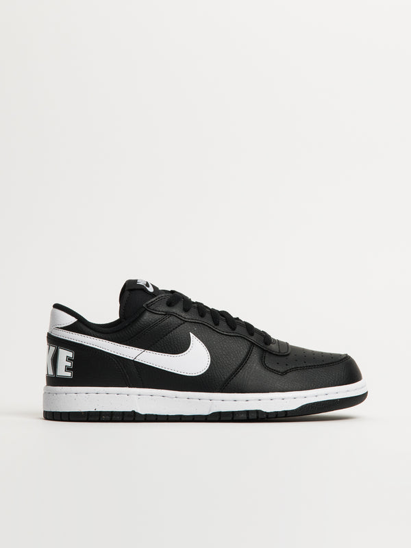 MENS NIKE BIG NIKE LOW SNEAKER - BLACK/WHITE
