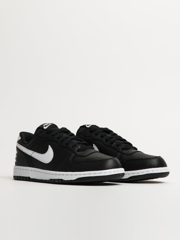 MENS NIKE BIG NIKE LOW SNEAKER - BLACK/WHITE