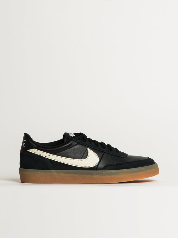 MENS NIKE KILLSHOT 2 LEATHER SNEAKER - BLACK/GUM YELLOW/SAIL