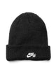 NIKE NIKE U NK FISHERMAN BEANIE - BLACK/WHITE - CLEARANCE - Boathouse