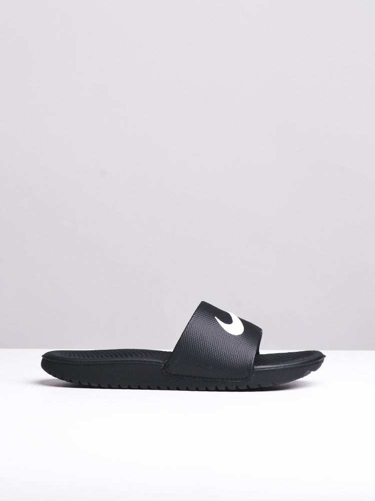 Black nike slides kids best sale