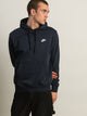 NIKE NIKE M NSW CLUB PULLOVER HOODIE-NAVY - Boathouse